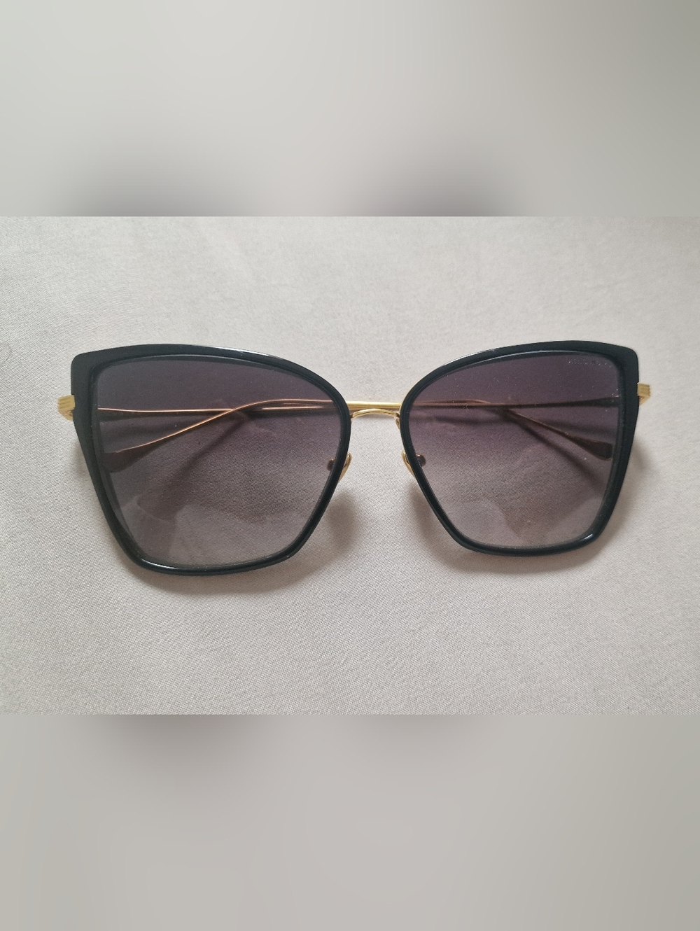 Dita Eyewear Sunglasses Classic Black & Gold Cat Eye